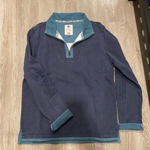 Fatface Blue Quarter Zip | Medium